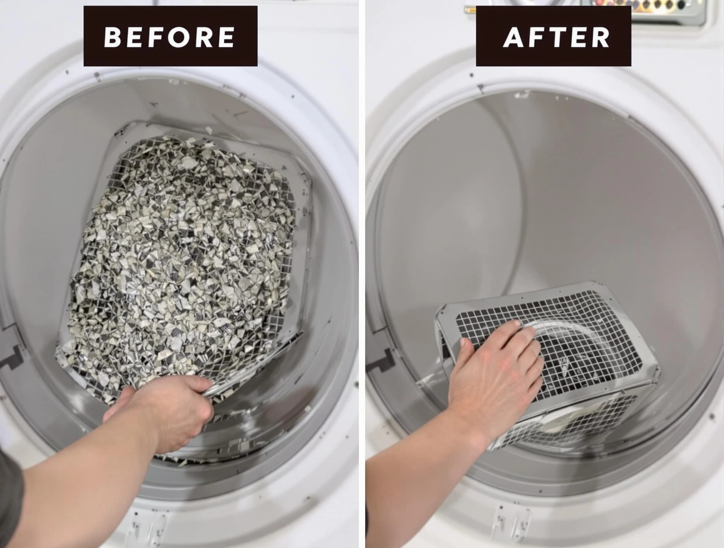 Professional lint trap cleaning by Johnston Dryer Vent Cleaning in Johnston