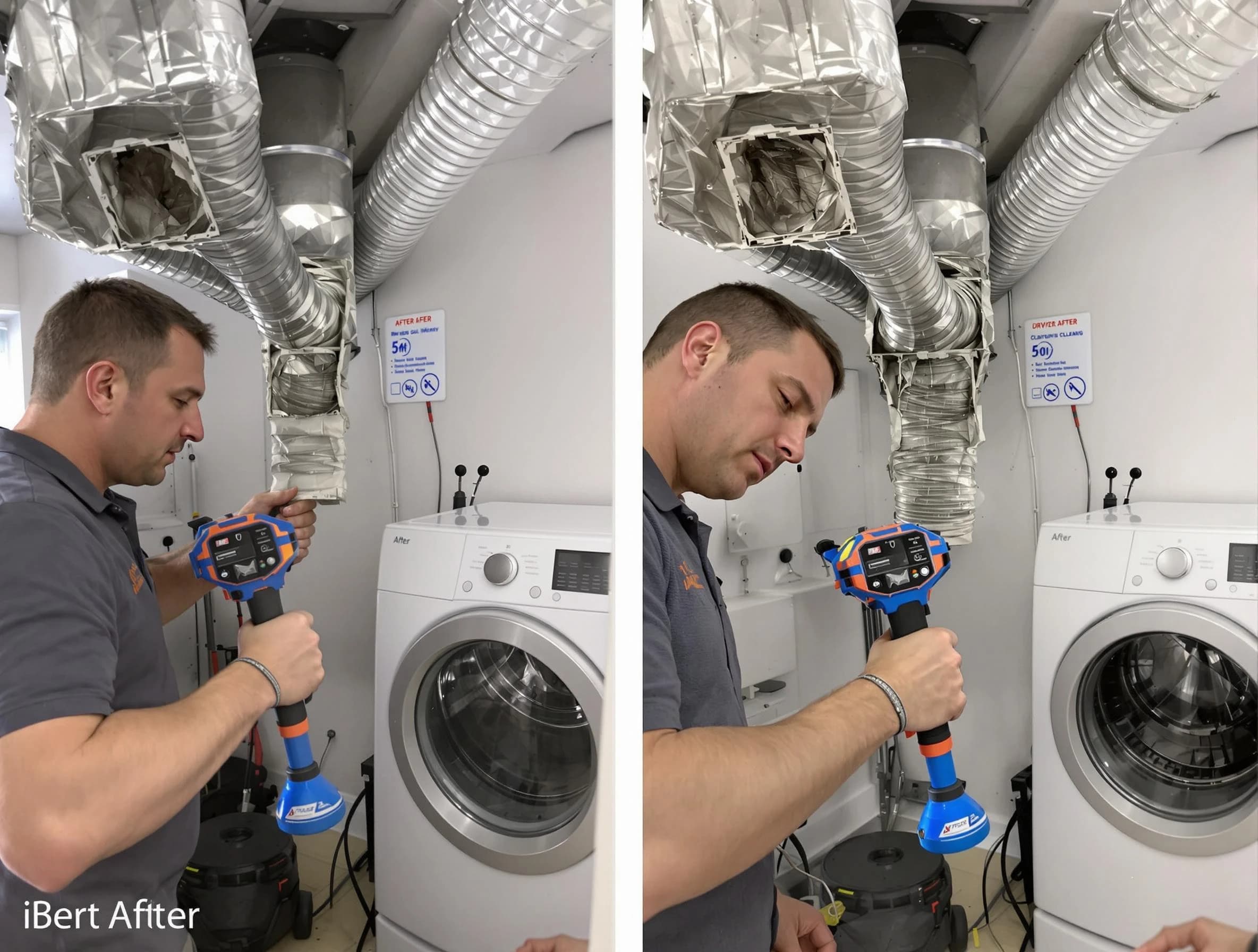 Professional clogged vent cleaning by Johnston Dryer Vent Cleaning in Johnston