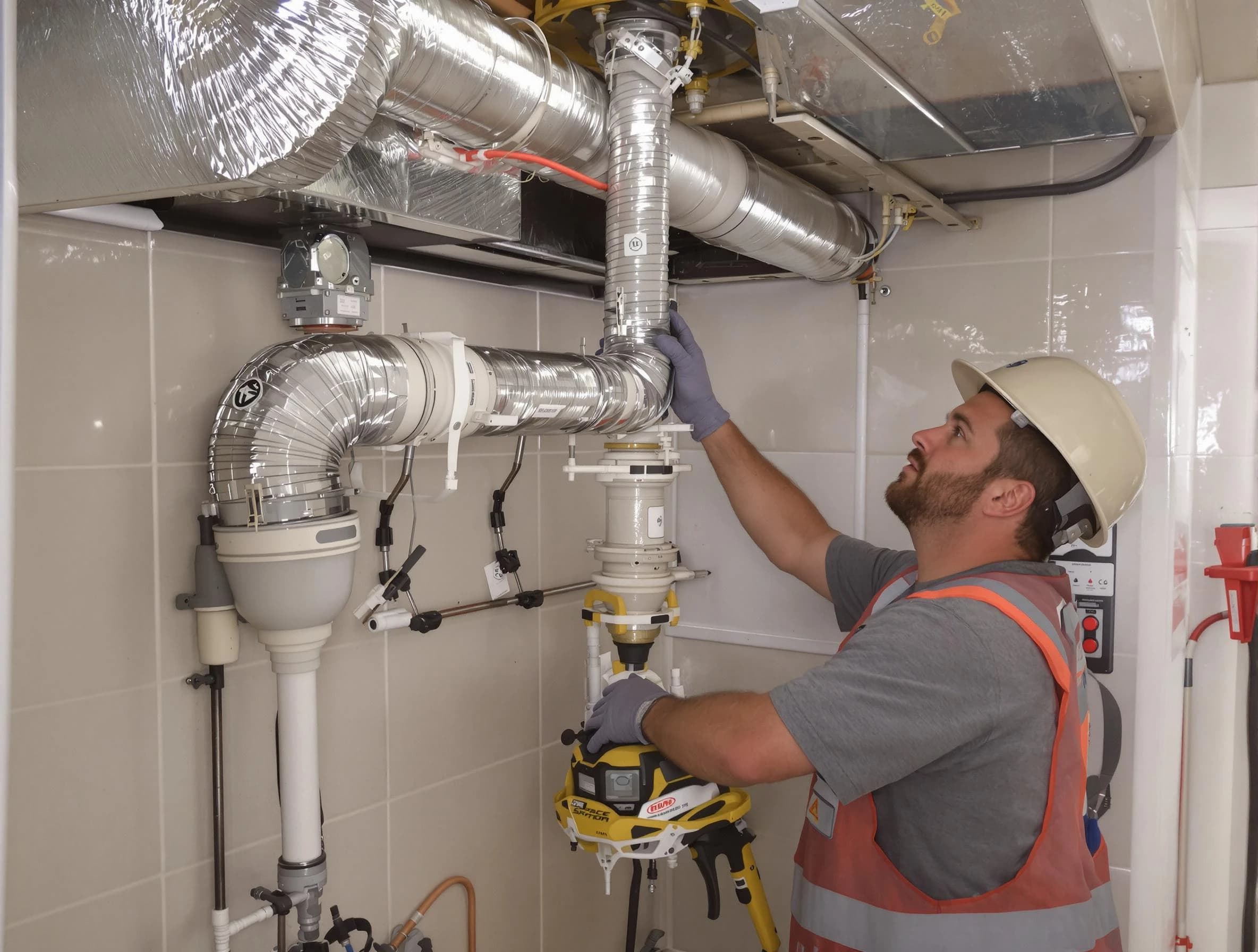 Johnston Dryer Vent Cleaning expert performing professional dryer vent repair and installation in Johnston
