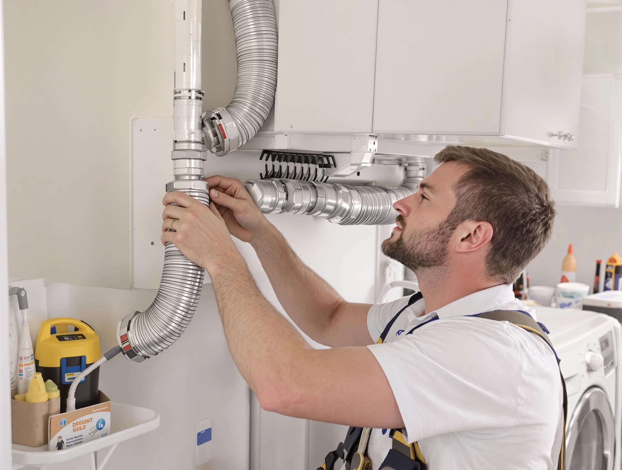 Professional dryer vent repair and installation by Johnston Dryer Vent Cleaning in Johnston