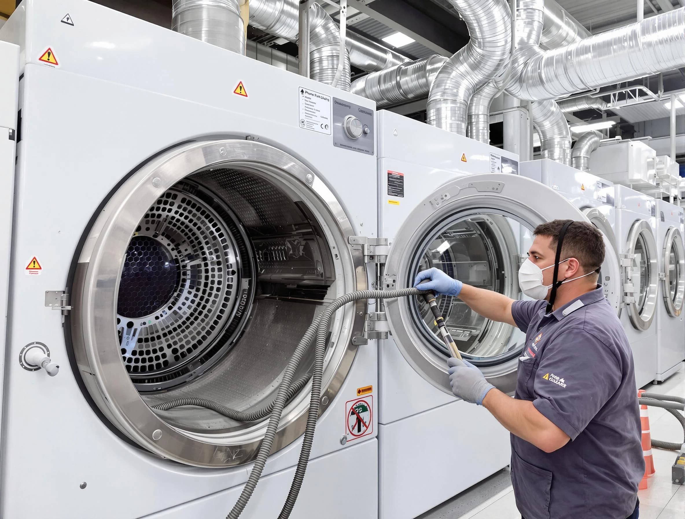 Industrial-grade dryer vent cleaning by Johnston Dryer Vent Cleaning in Johnston