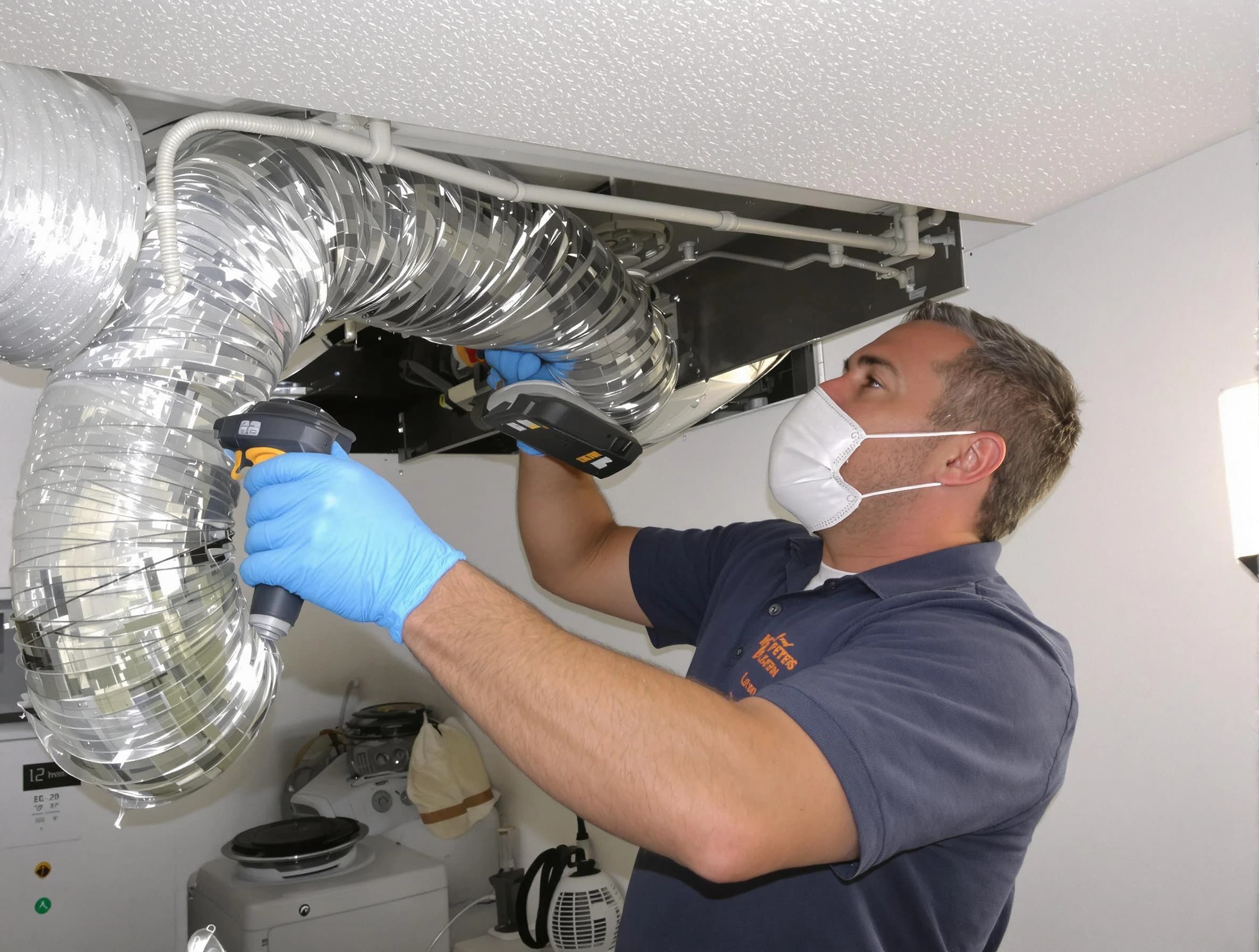 Johnston Dryer Vent Cleaning professional performing thorough residential dryer vent cleaning in Johnston