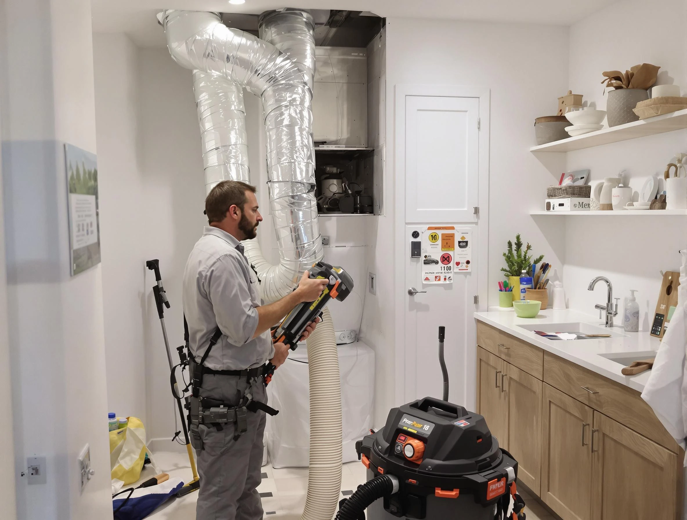 Clogged Dryer Vent Cleaning in Johnston