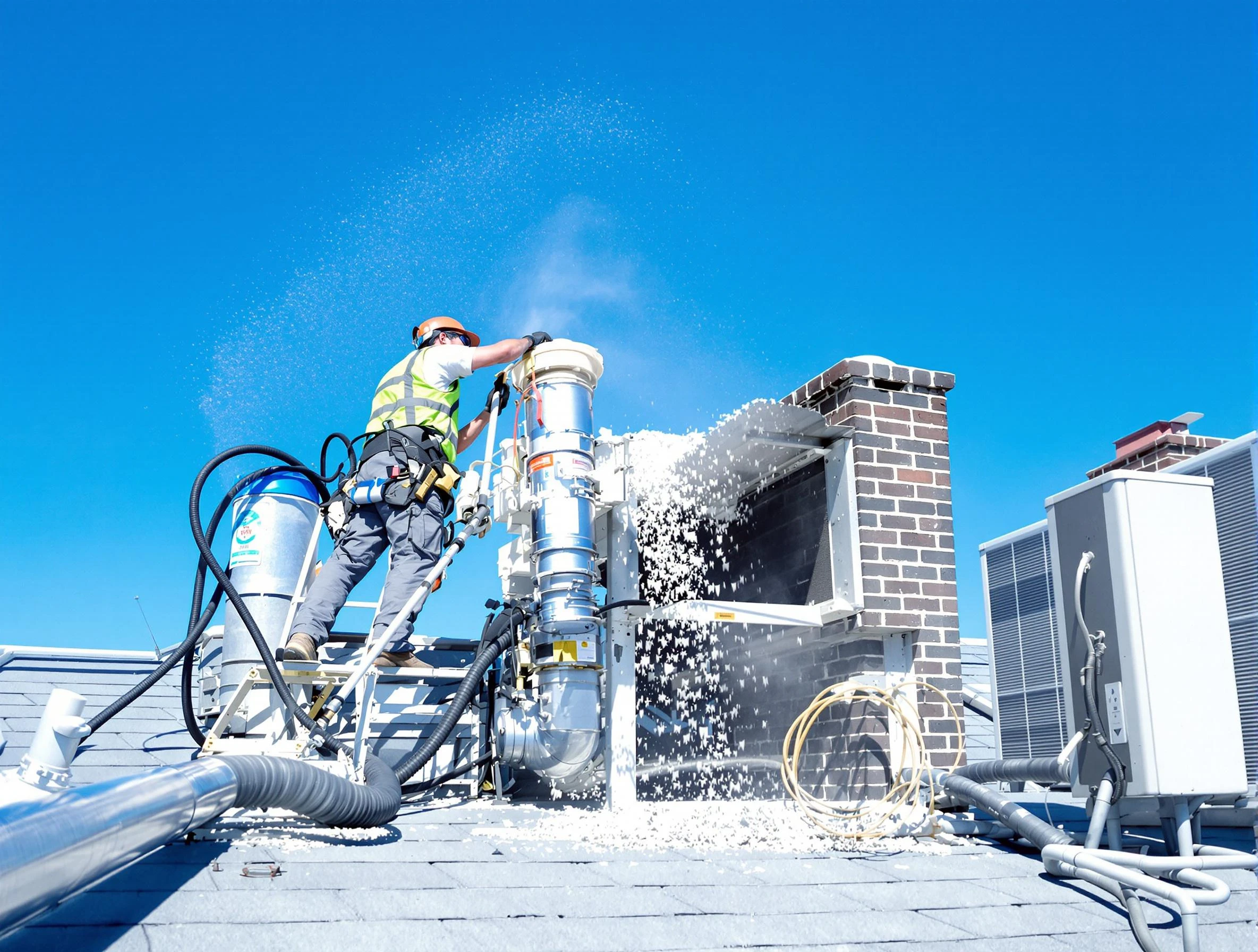 Expert roof dryer vent cleaning by Johnston Dryer Vent Cleaning in Johnston