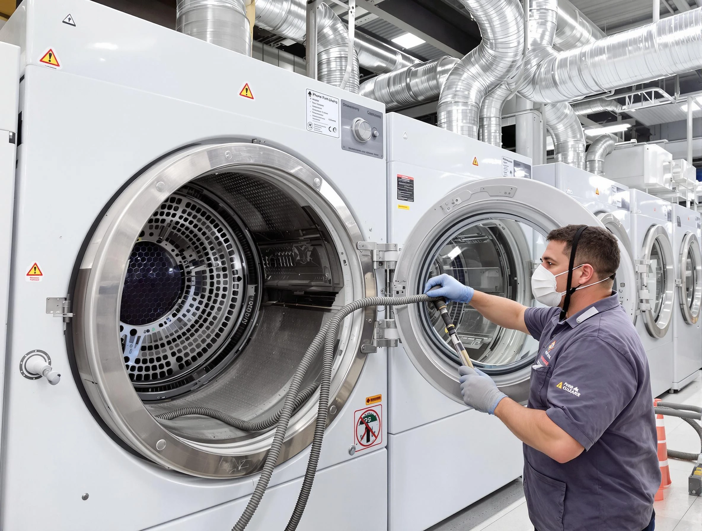 Industrial-grade dryer vent cleaning by Johnston Dryer Vent Cleaning in Johnston