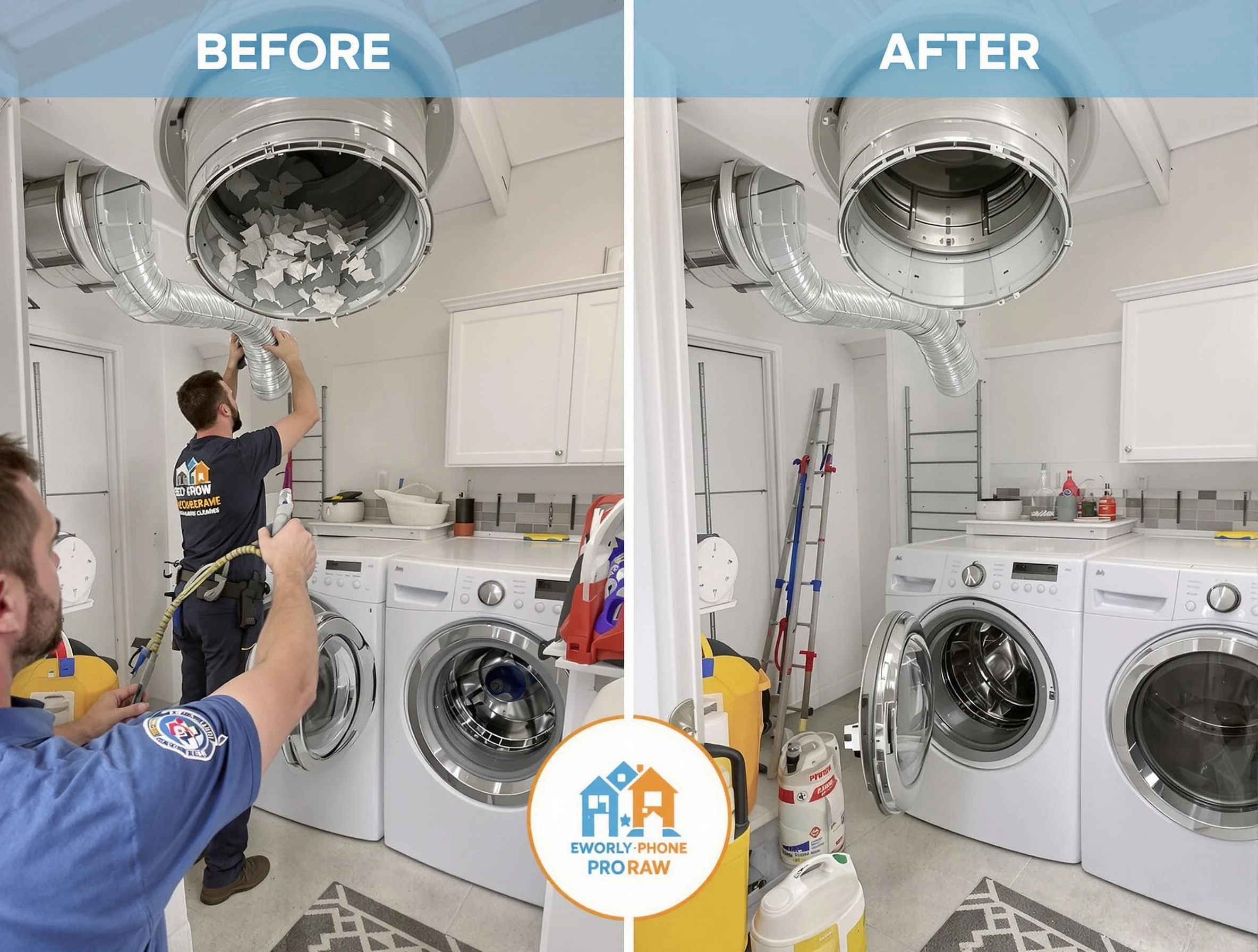 Residential dryer vent cleaning by Johnston Dryer Vent Cleaning in Johnston